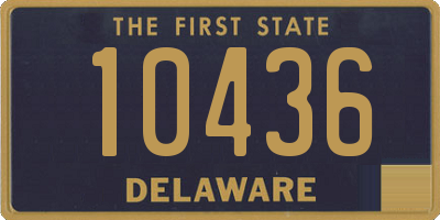 DE license plate 10436