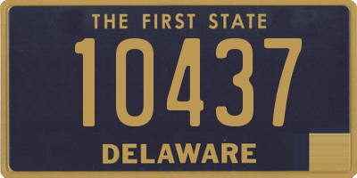 DE license plate 10437