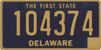 DE license plate 104374