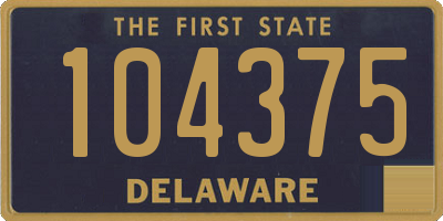 DE license plate 104375