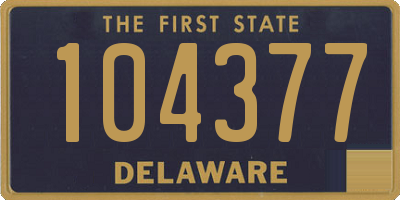 DE license plate 104377