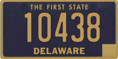 DE license plate 10438