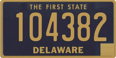 DE license plate 104382