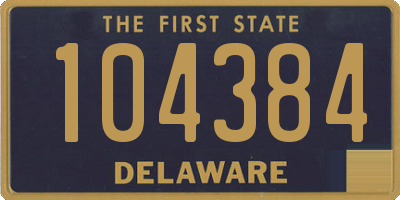 DE license plate 104384