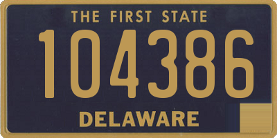 DE license plate 104386