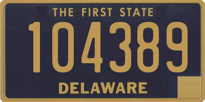 DE license plate 104389