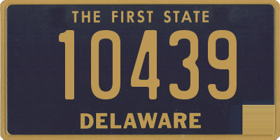 DE license plate 10439