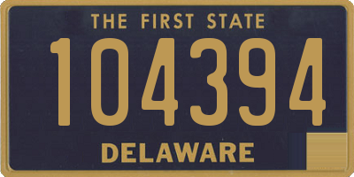 DE license plate 104394