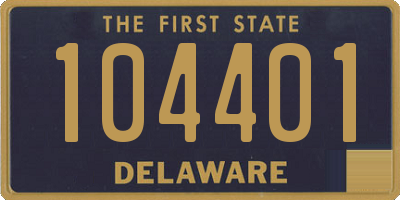 DE license plate 104401