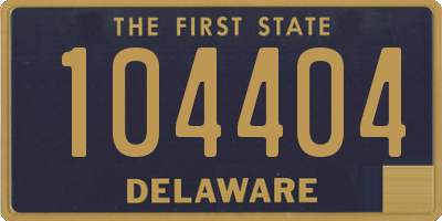 DE license plate 104404