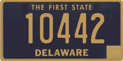 DE license plate 10442