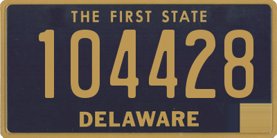 DE license plate 104428