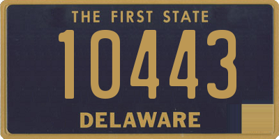 DE license plate 10443