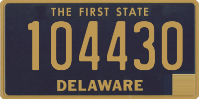 DE license plate 104430