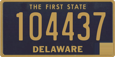 DE license plate 104437