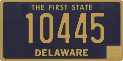 DE license plate 10445