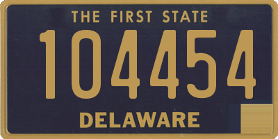 DE license plate 104454