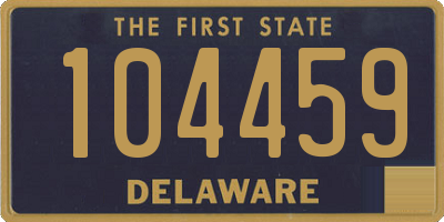 DE license plate 104459