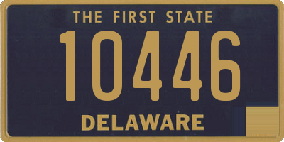 DE license plate 10446