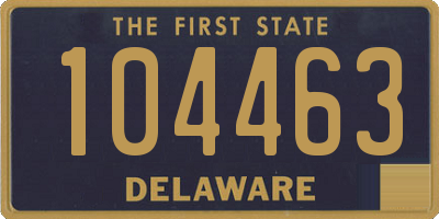 DE license plate 104463