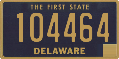 DE license plate 104464