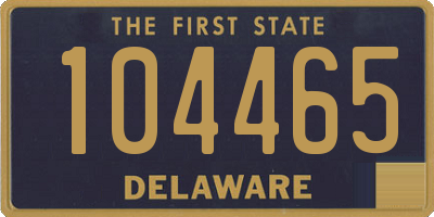 DE license plate 104465