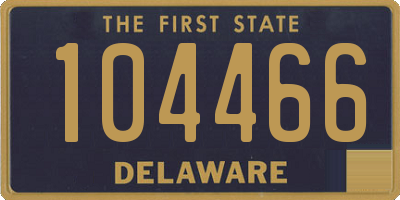 DE license plate 104466