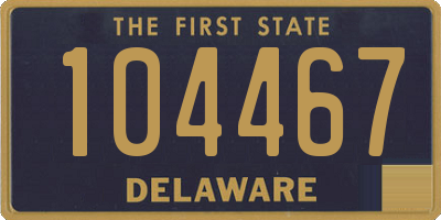 DE license plate 104467