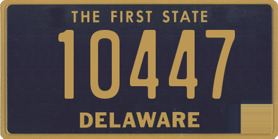 DE license plate 10447