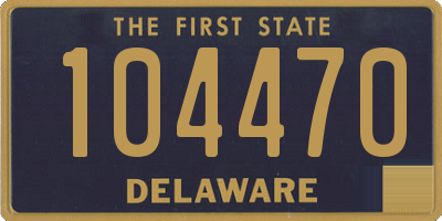 DE license plate 104470