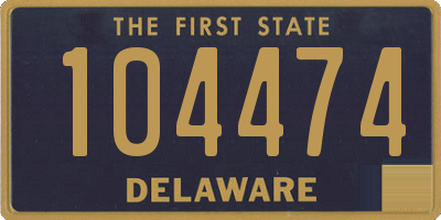 DE license plate 104474