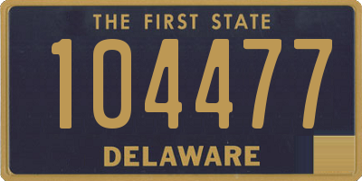 DE license plate 104477