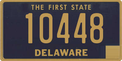 DE license plate 10448