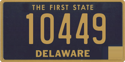 DE license plate 10449