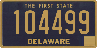 DE license plate 104499