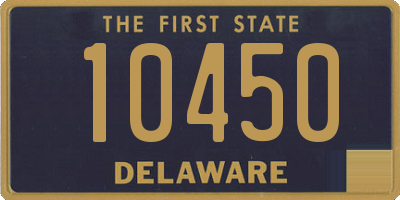 DE license plate 10450