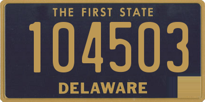 DE license plate 104503