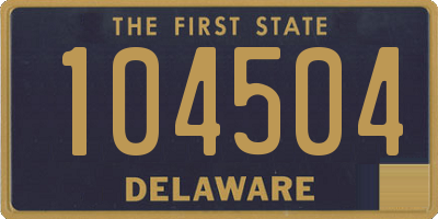 DE license plate 104504