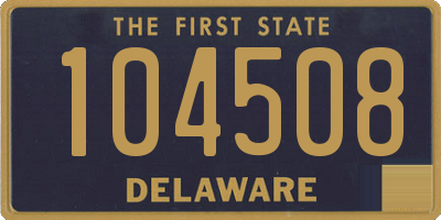 DE license plate 104508