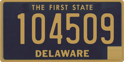 DE license plate 104509
