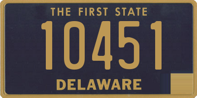 DE license plate 10451