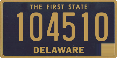 DE license plate 104510