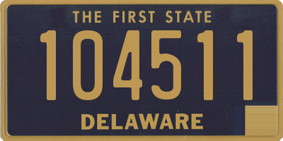 DE license plate 104511