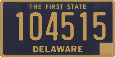 DE license plate 104515