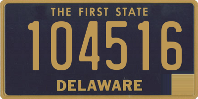 DE license plate 104516