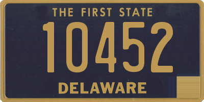 DE license plate 10452