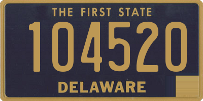 DE license plate 104520