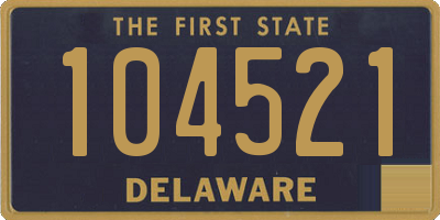 DE license plate 104521