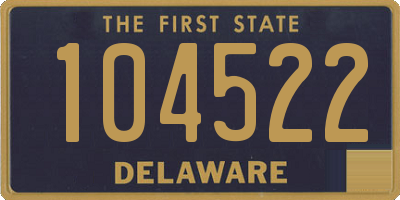 DE license plate 104522