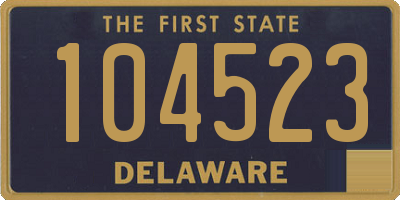 DE license plate 104523